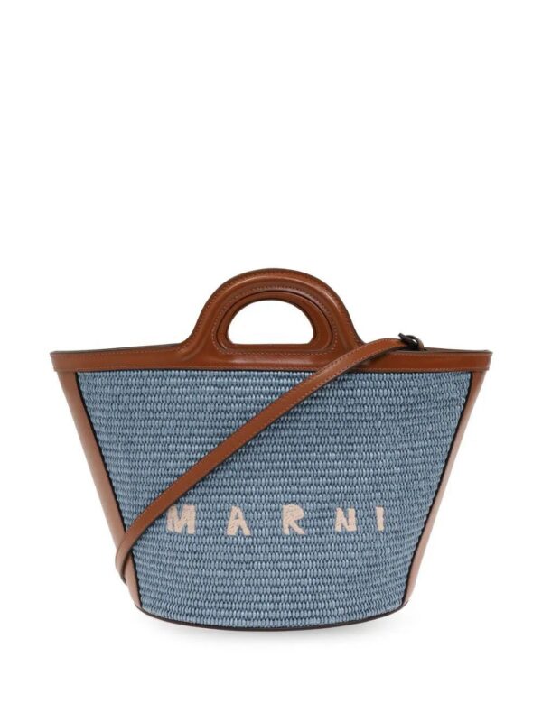 Marni  Tropicalia logo-embroidered tote bag