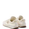 Prada triangle-logo leather sneakers