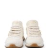 Prada triangle-logo leather sneakers