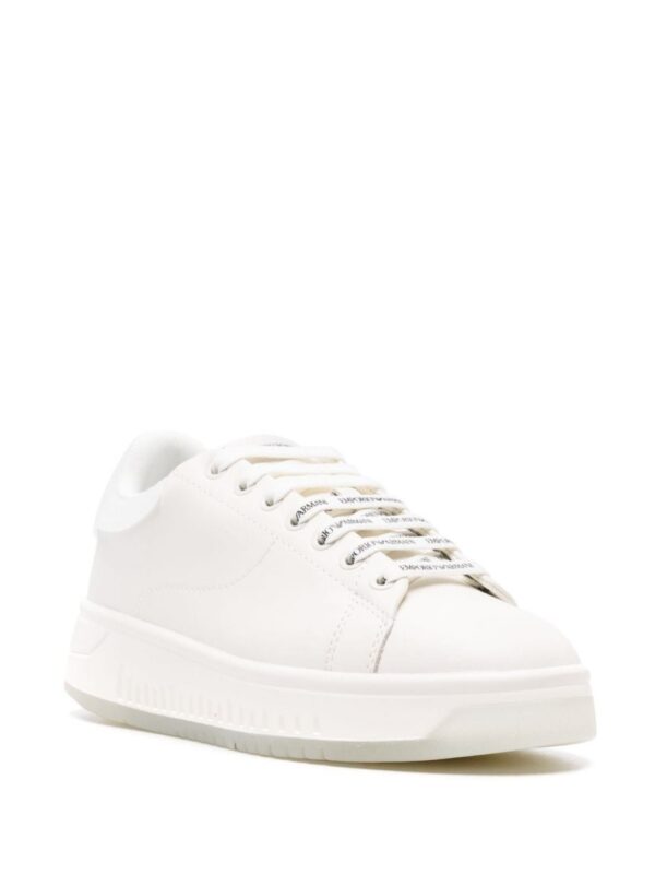 23691662_53855474_1000.jpg Emporio Armani logo-embossed leather sneakers