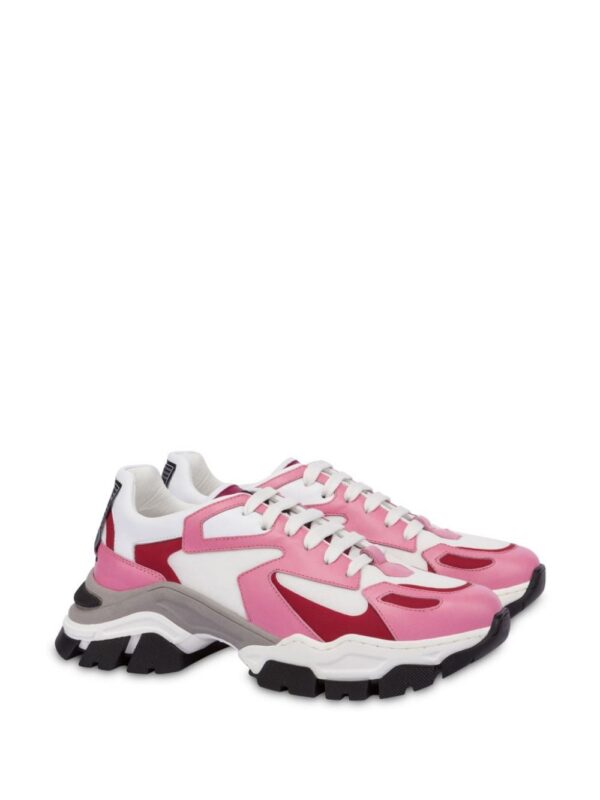 23696976_53559936_1000_8c6ff63e-fe66-42ba-b2d0-d936aee59a8f.jpg Moschino panelled lace-up sneakers