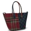 Polo Ralph Lauren patchwork checked tote bag