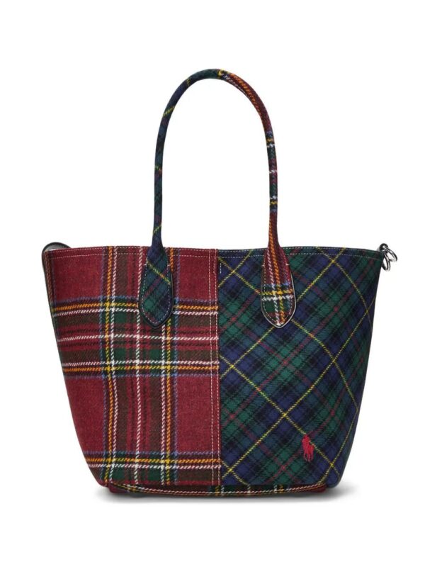Polo Ralph Lauren patchwork checked tote bag