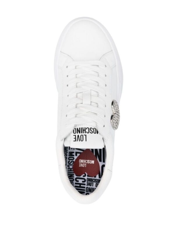 23824917_53847738_1000.jpg Love Moschino logo-print leather sneakers