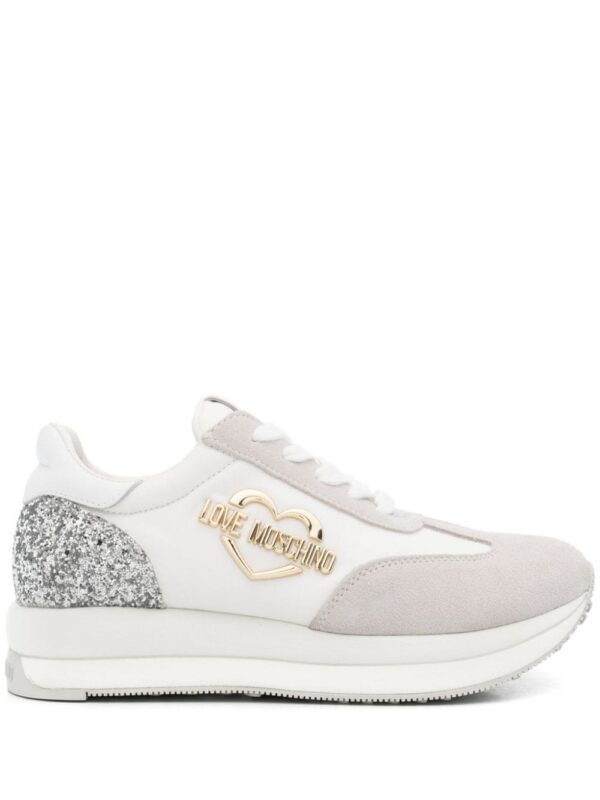 23824918_53847616_1000_564298d6-cfc5-401d-a1cc-ca982b98898e.jpg Love Moschino logo-plaque suede sneakers