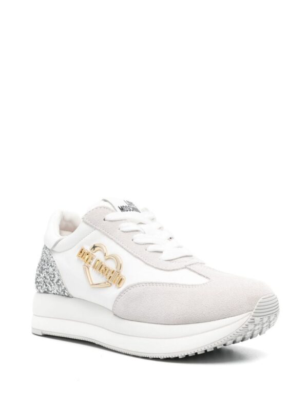 23824918_53847622_1000_c152c789-f77f-44aa-ae93-4759756c71f1.jpg Love Moschino logo-plaque suede sneakers