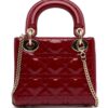 23970939_53988071_1000.jpg Christian Dior Mini Patent Cannage Lady Dior satchel