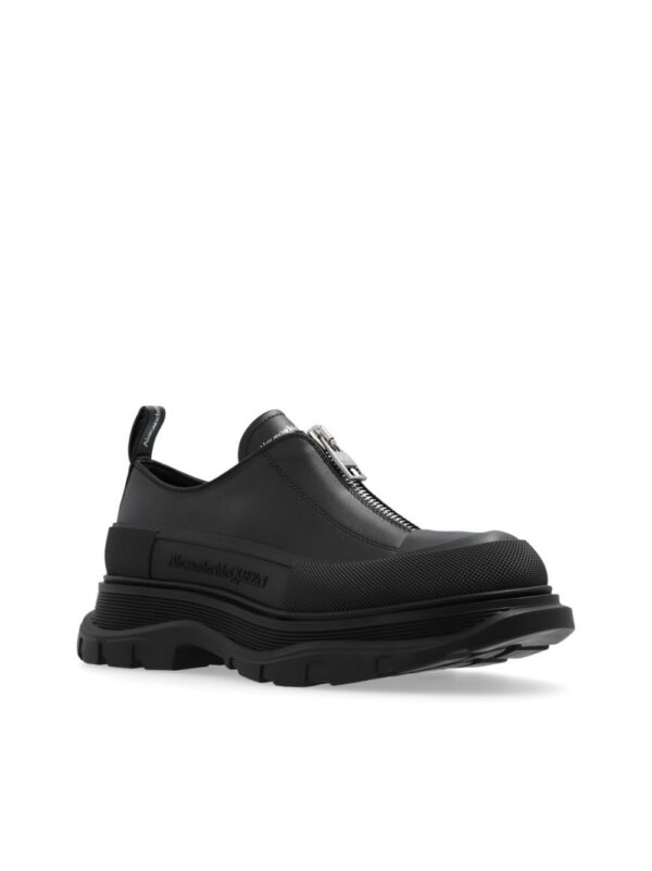 Alexander McQueen logo-print leather sneakers