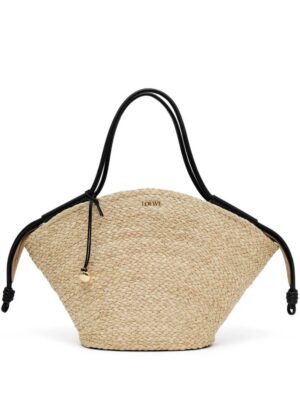 24179010_54175788_1000.jpg LOEWE large Paseo raffia tote bag