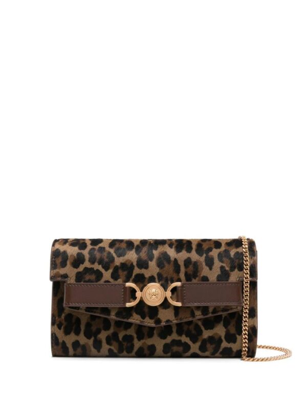 Versace  leopard-print clutch bag