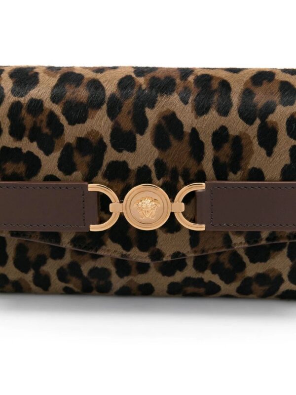 Versace  leopard-print clutch bag