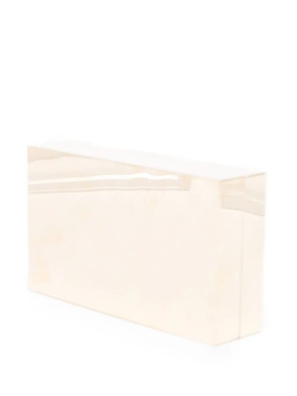 TOTEME rectangular metal clutch