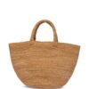Manebi small Sunset raffia tote bag