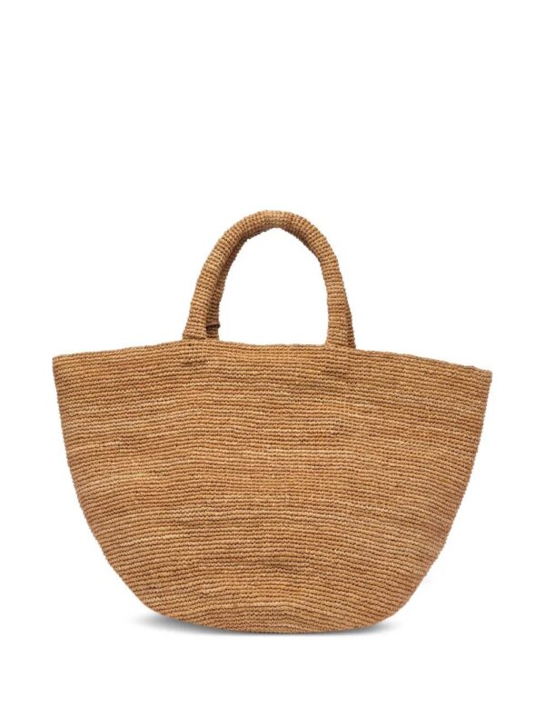 Manebi small Sunset raffia tote bag