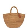 Manebi small Sunset raffia tote bag