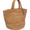 Manebi small Sunset raffia tote bag