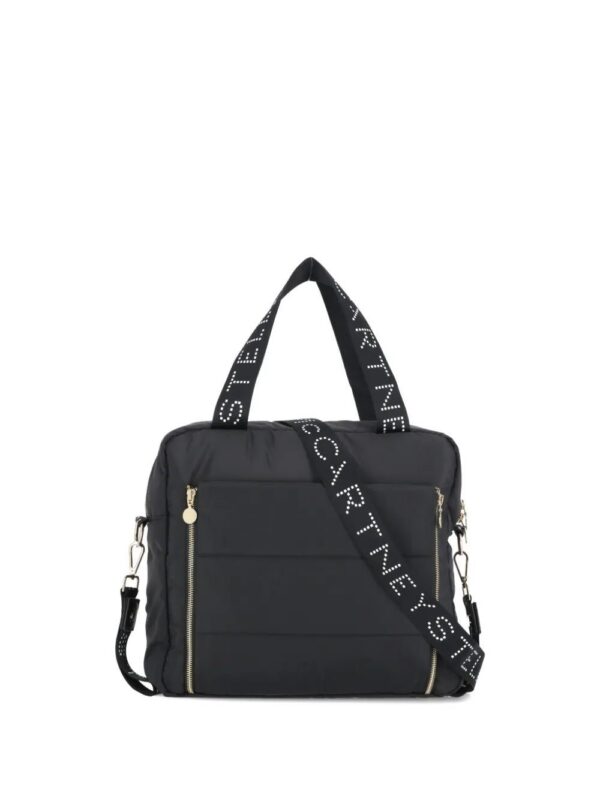 30326366_60955458_1000.jpg Stella McCartney Kids quilted logo-strap changing bag