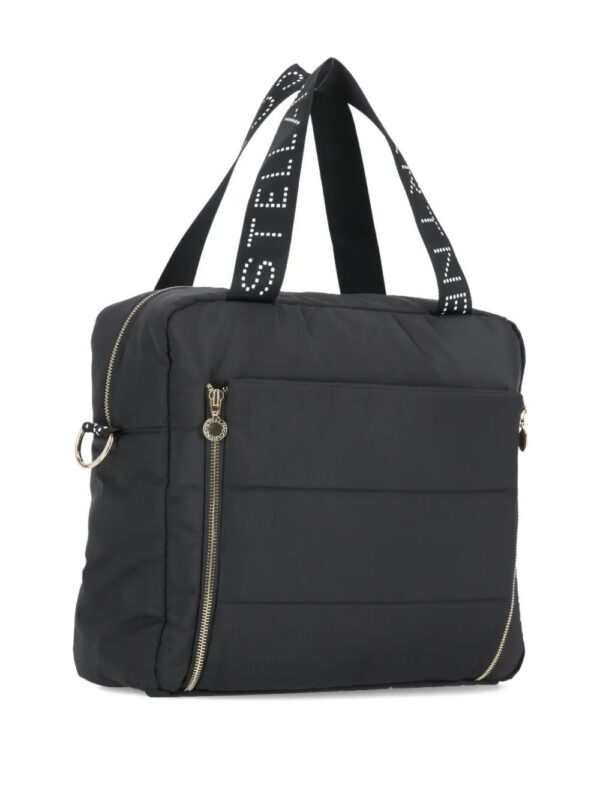 30326366_60955486_1000.jpg Stella McCartney Kids quilted logo-strap changing bag