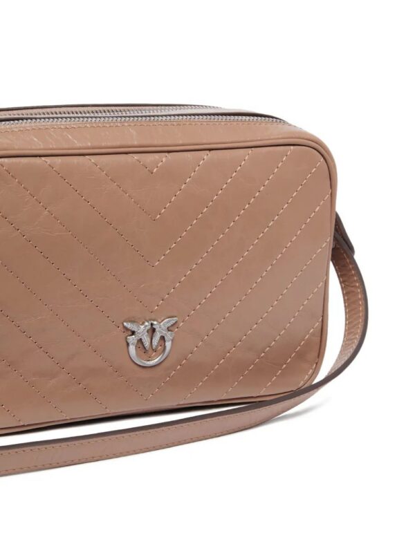 PINKO chevron-quilted leather bag