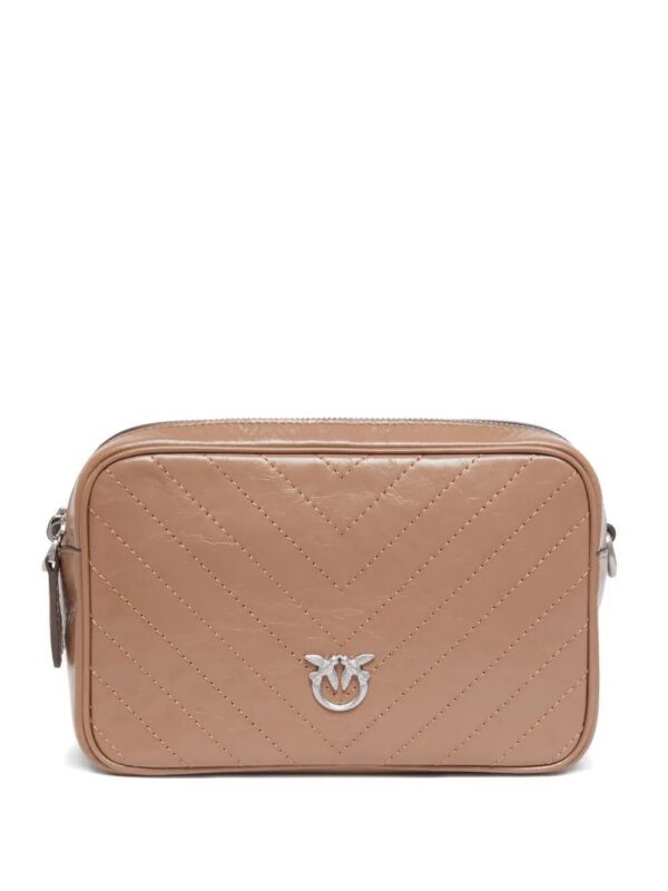 PINKO chevron-quilted leather bag