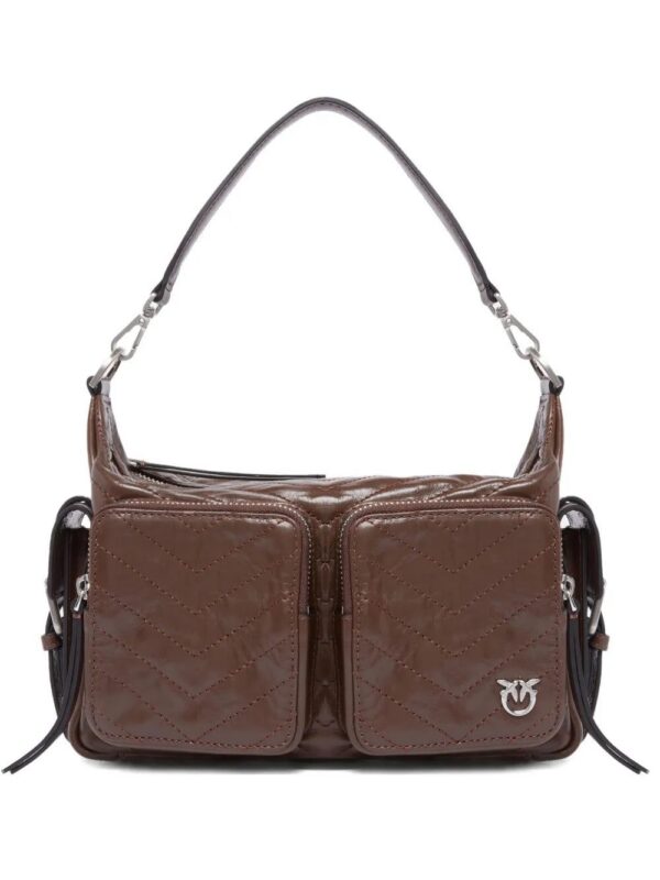 PINKO quilted multi-pocket shoulder bag