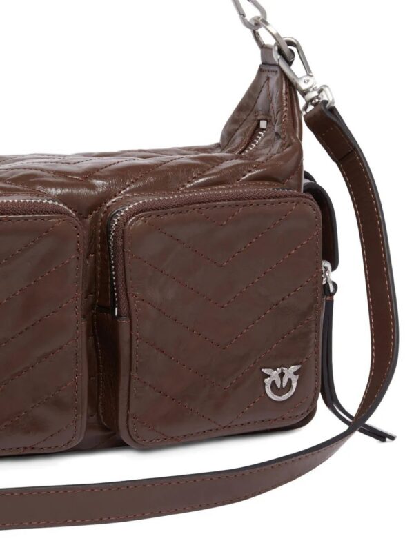 PINKO quilted multi-pocket shoulder bag