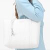 Armani Exchange monogram logo-plaque tote bag