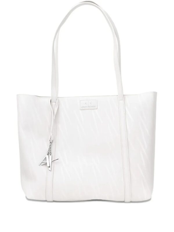 Armani Exchange monogram logo-plaque tote bag