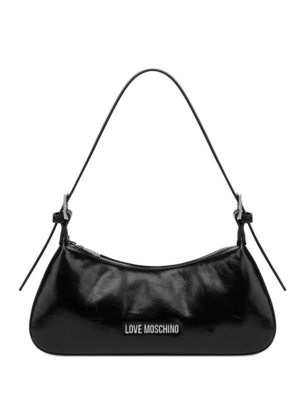 31028145_60119812_1000.jpg Love Moschino logo-plaque zip-fastening shoulder bag