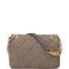 Vanessa Bruno Moon quilted linen chain bag