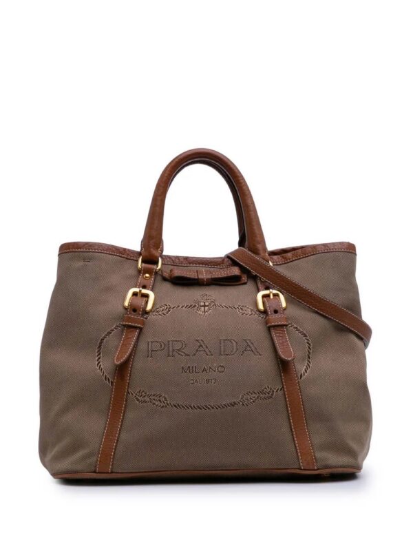 Prada - Canvas Canapa Logo satchel
