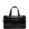 31283639_60554616_1000.jpg CHANEL - CC Chocolate Bar Patent Bowler Bag handbag
