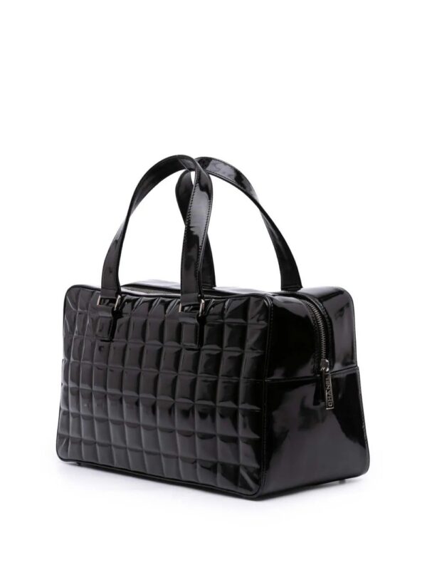 31283639_60554914_1000.jpg CHANEL - CC Chocolate Bar Patent Bowler Bag handbag