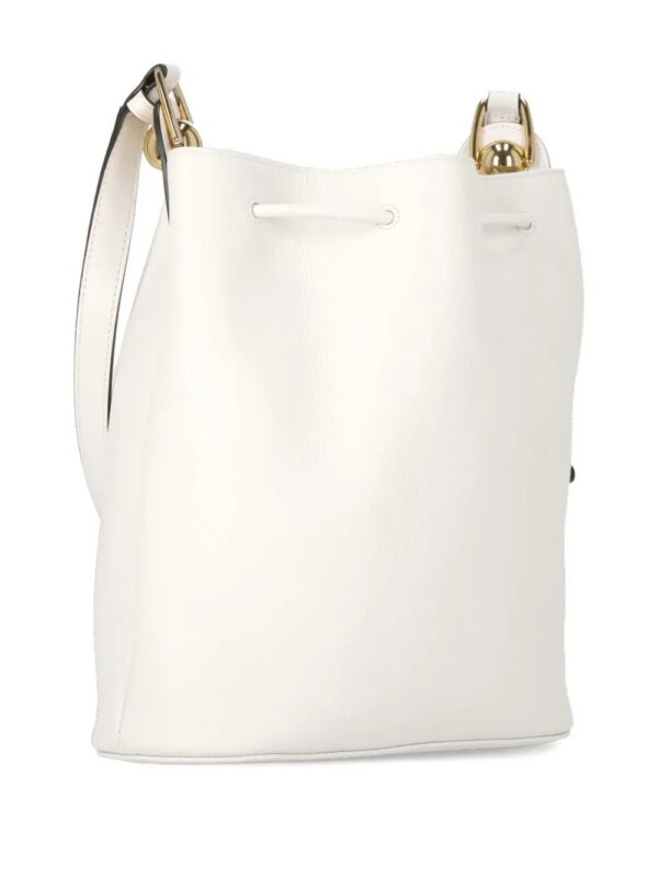 Furla drawstring leather shoulder bag