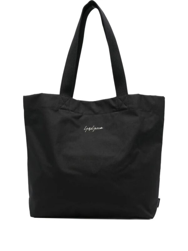 31354972_60900271_1000.jpg Y-3 logo-embroidered tote bag