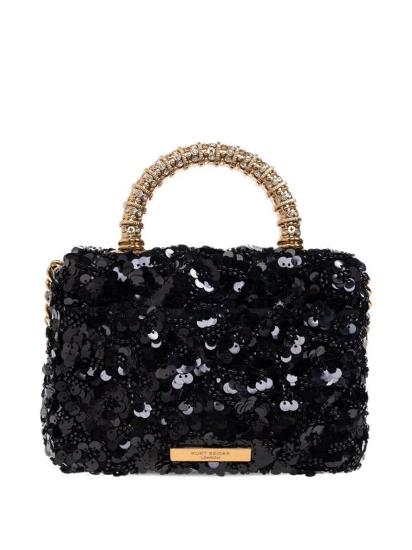 31356628_60992506_1000.jpg Kurt Geiger London mini Kensington sequin-embellished top-handle bag