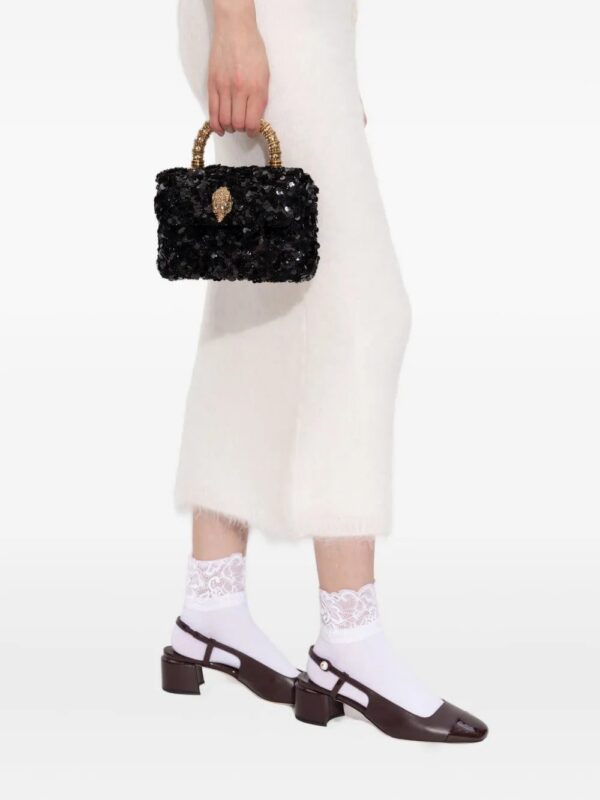 31356628_60992538_1000.jpg Kurt Geiger London mini Kensington sequin-embellished top-handle bag