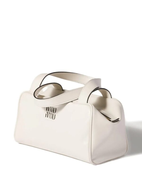 Miu Miu leather top-handle zip tote bag
