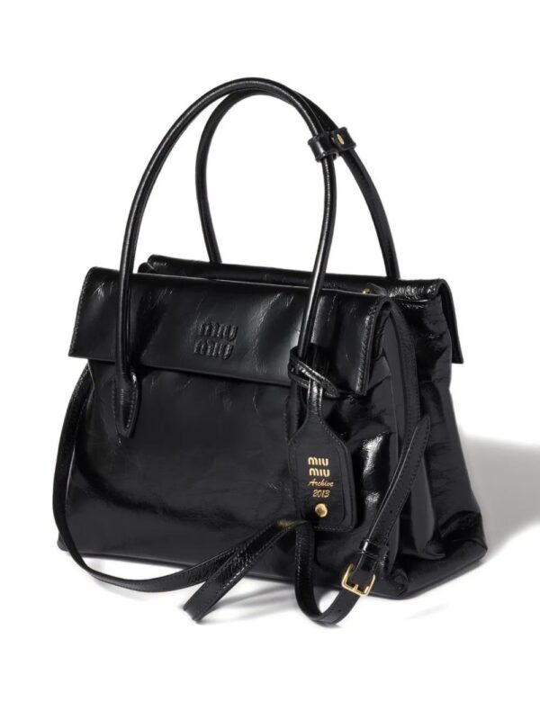 Miu Miu Solitaire leather tote bag