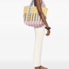 Épice striped panelled tote bag