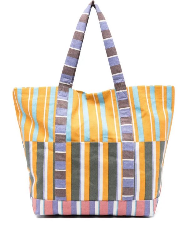 Épice striped panelled tote bag