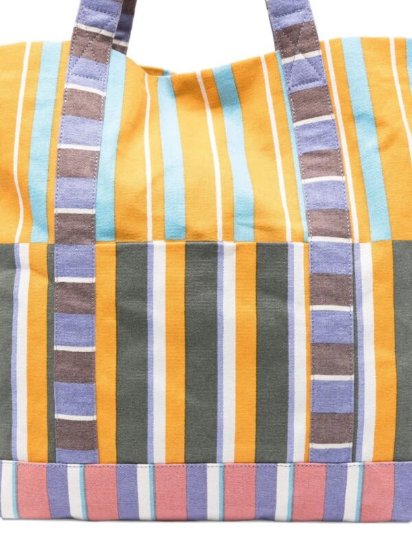 Épice striped panelled tote bag