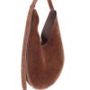 Aesther Ekme suede-curved shoulder bag