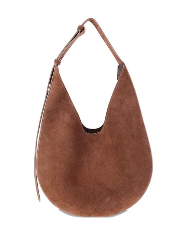 Aesther Ekme suede-curved shoulder bag