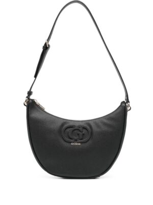 31474707_60967745_1000_6db1b82e-390e-47f9-b4b9-d137e02c837b.jpg GUESS USA logo-plaque crescent shoulder bag