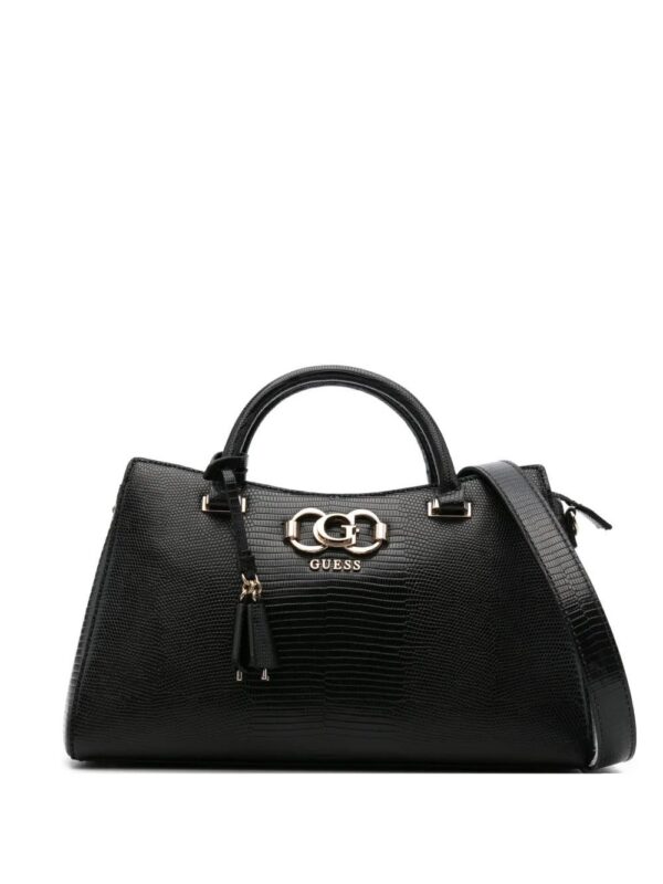 31474737_60967805_1000.jpg GUESS USA logo-plaque snakeskin tote bag