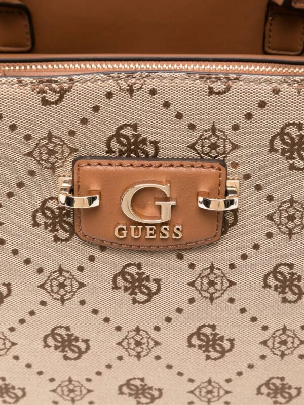 31475195_60969606_1000.jpg GUESS USA logo-plaque top-handle tote bag