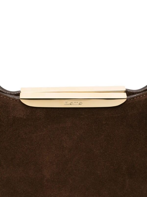 Elleme Gemini suede gold-bar shoulder bag