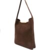 Elleme Gemini suede gold-bar shoulder bag