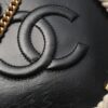 CHANEL coco mark matelasse round bag